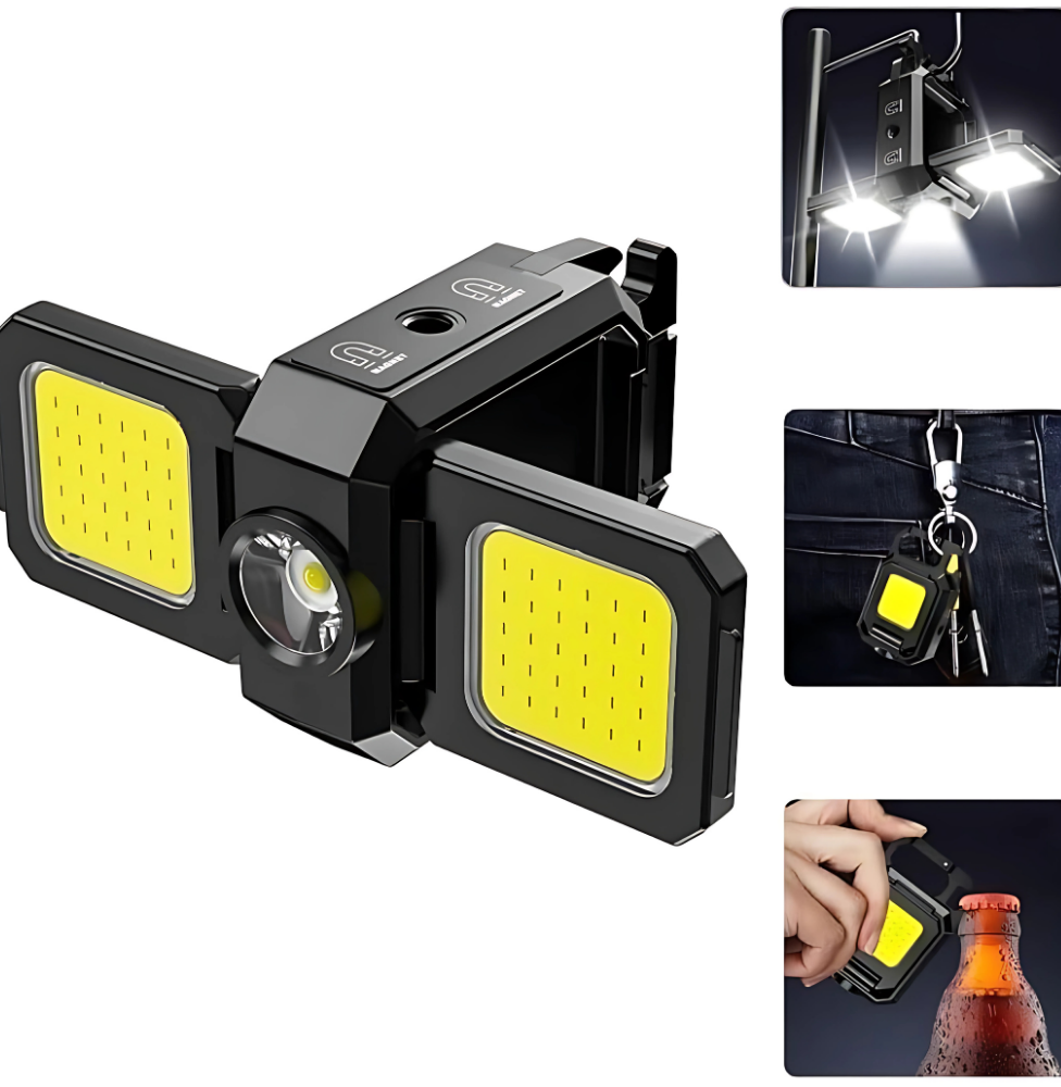 Chaveiro Lanterna Recarregável Duplo Led High Lumens