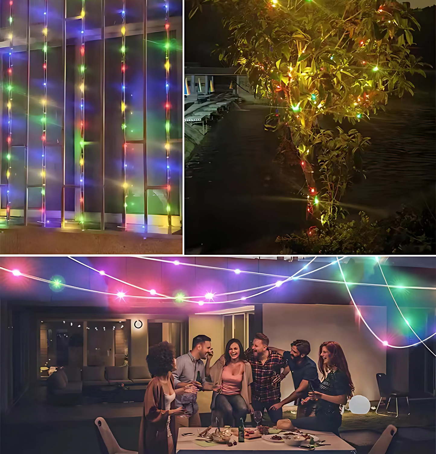 Luzes de Natal Led Arco Íris