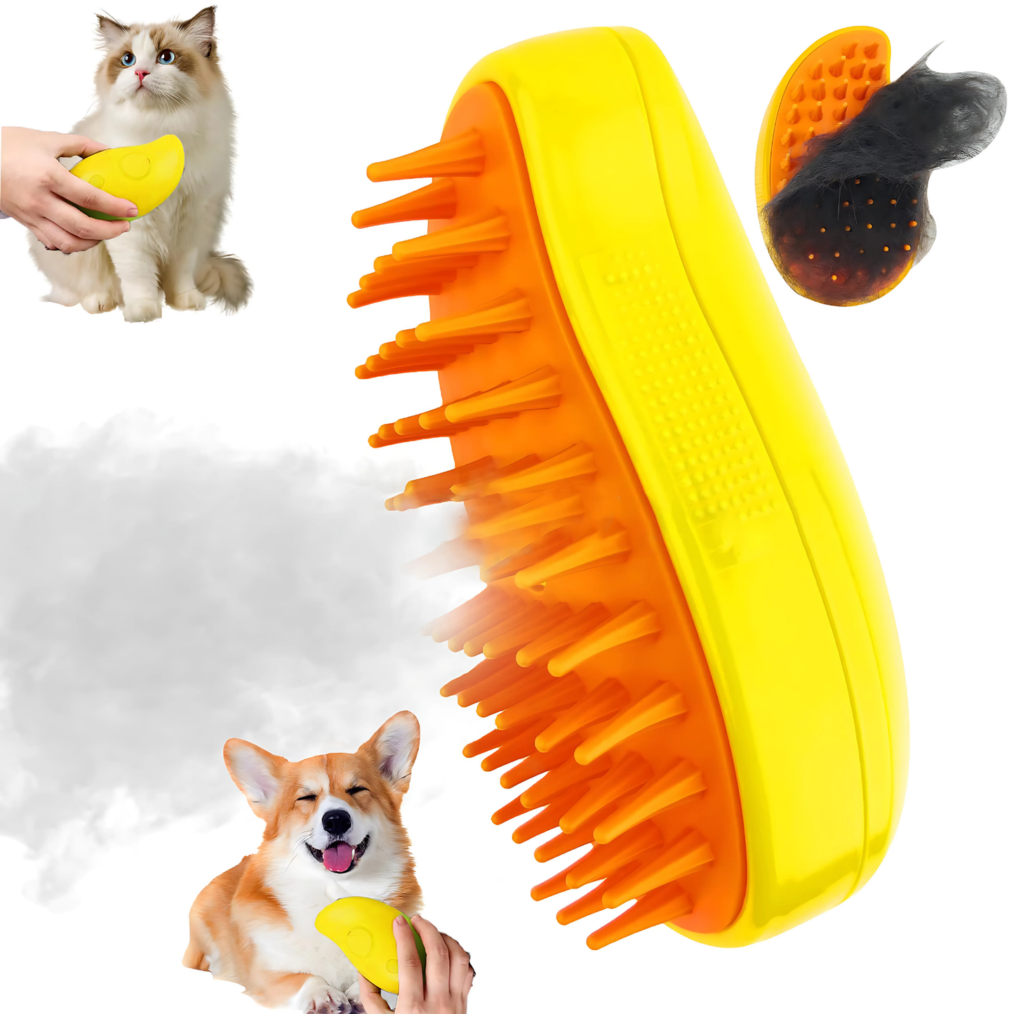 Escova à Vapor 3 Em 1 Superlimpante Para Pet