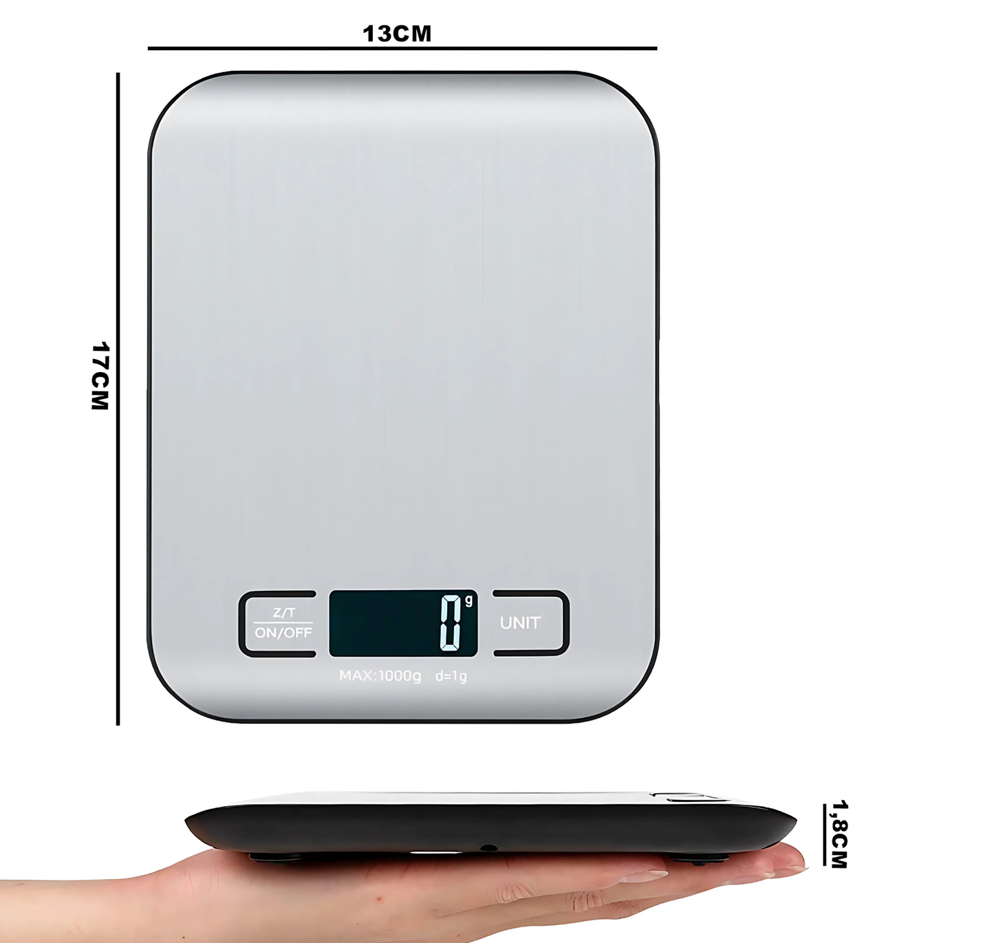 Balança Digital de Alimentos 5kg Food Scale
