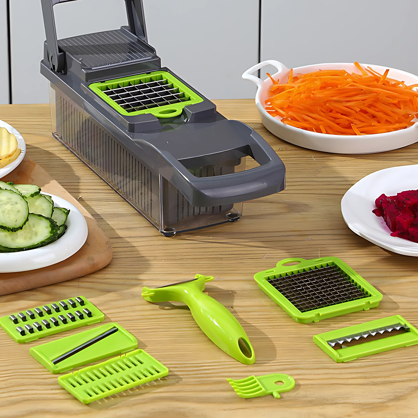 Cortador de Legumes e Frutas Multifuncional 16 em 1
