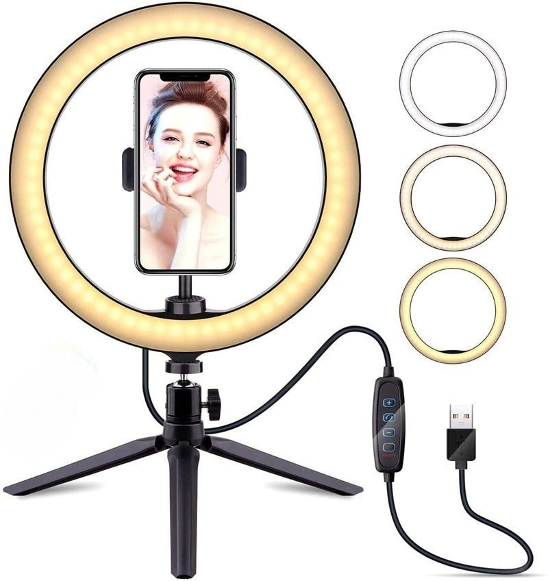 Ring Light Tripé de Mesa Support