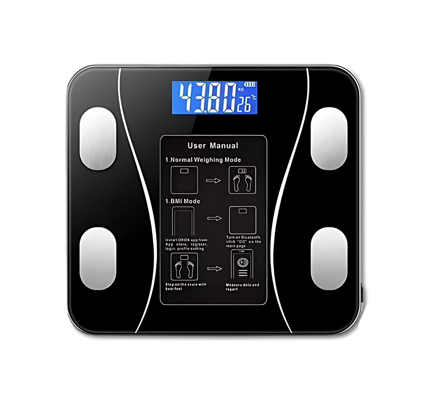 Balança Digital Corporal Bioimpedância Bluetooth