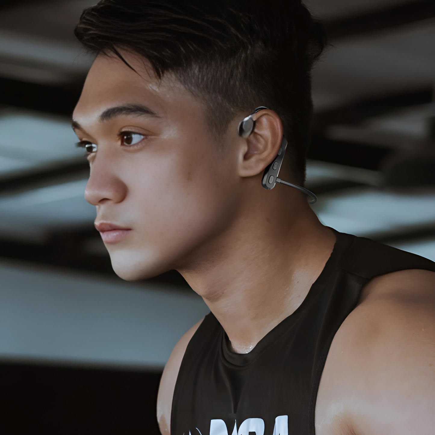 Fone sem Fio de Condução Óssea Bone Conduction