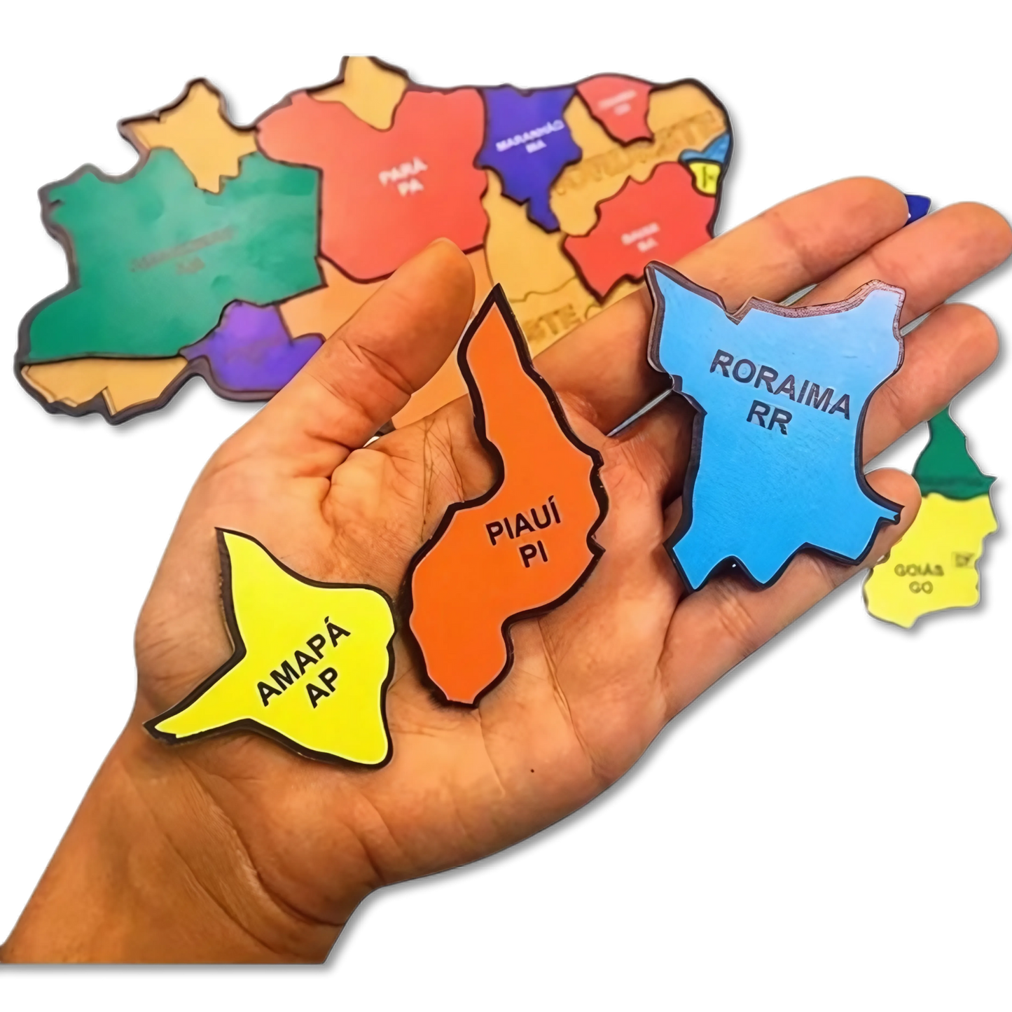 Quebra-Cabeça Educativo Brasil Map Puzzle