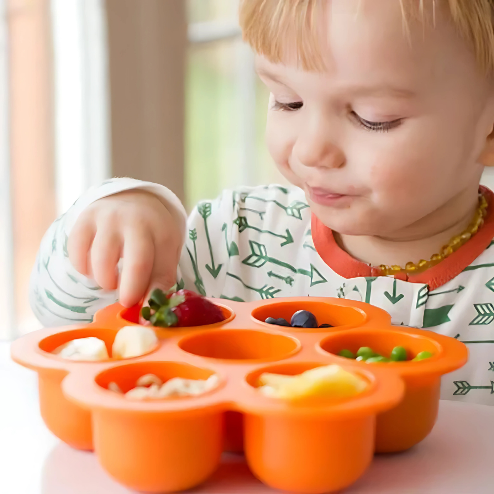 Forma de Silicone para Armazenamento de Alimentos para Bebês