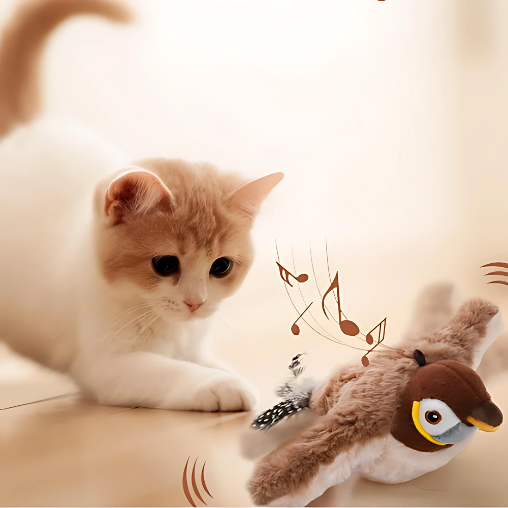 Pássaro Interativo Recarregável Cat Toy