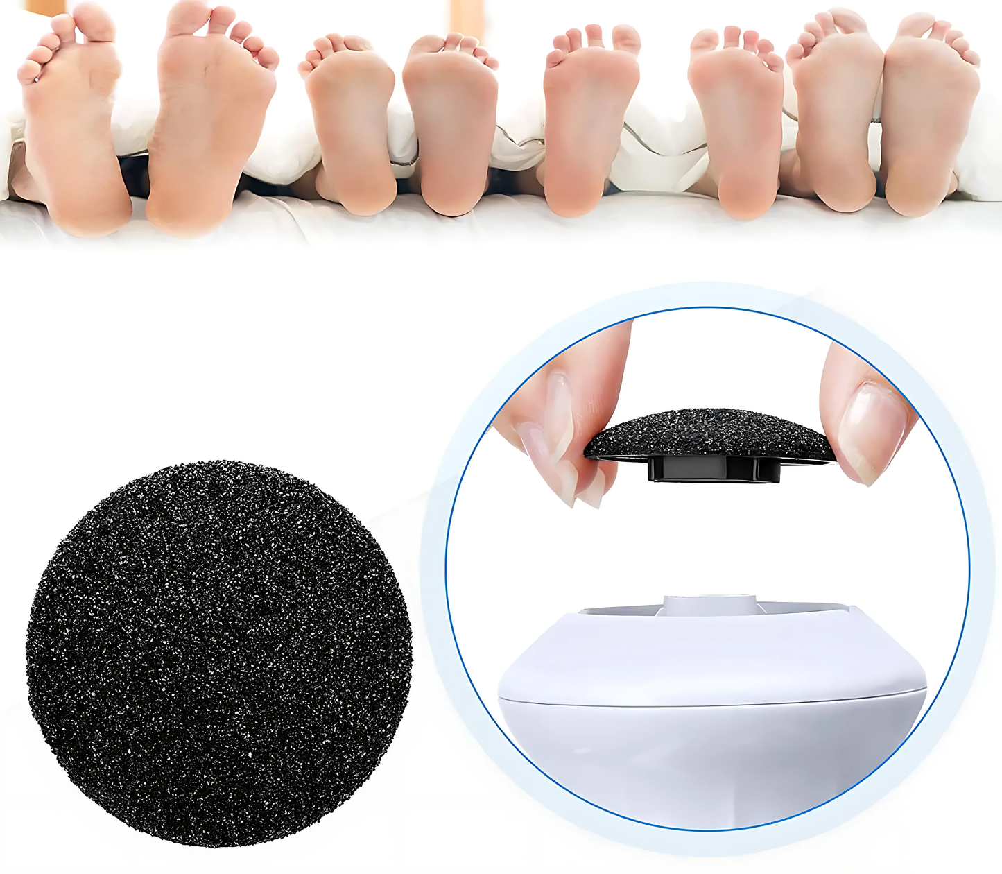 Removedor de Calos e Rachaduras Beauty Feet Com 8 Lixas