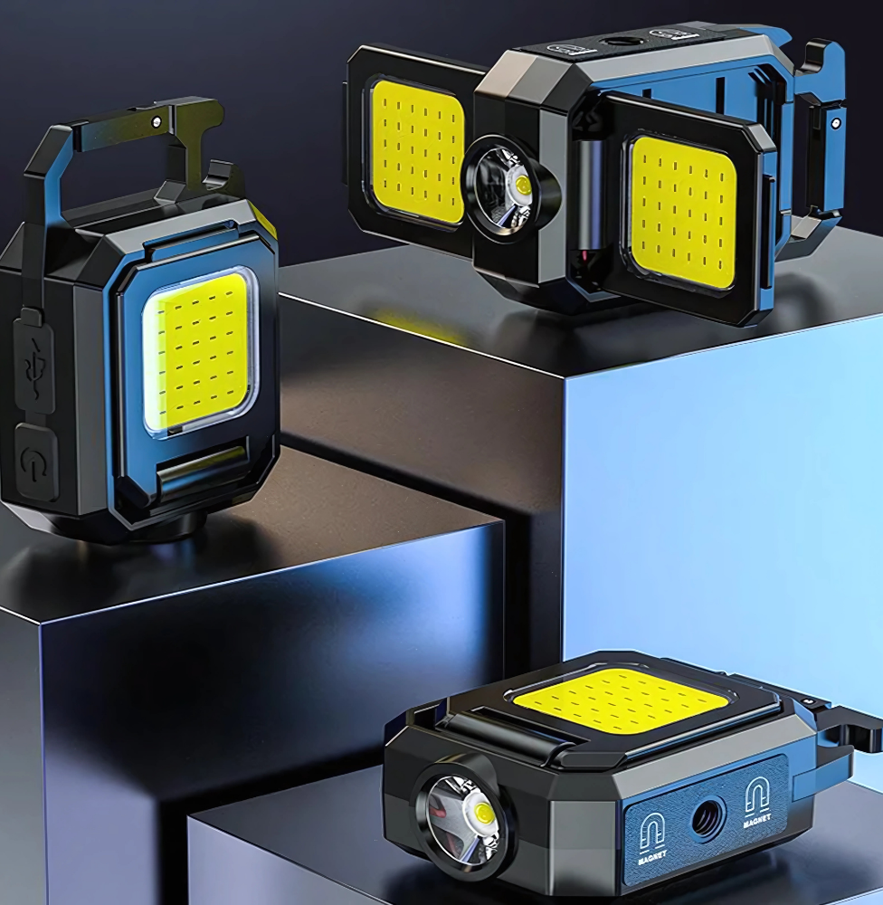 Chaveiro Lanterna Recarregável Duplo Led High Lumens