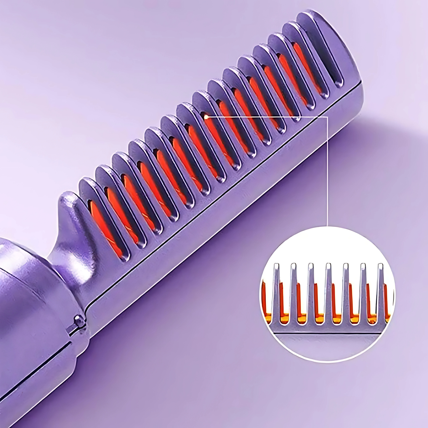 Mini Escova Alisadora Portátil Recarregável Flawless Hair