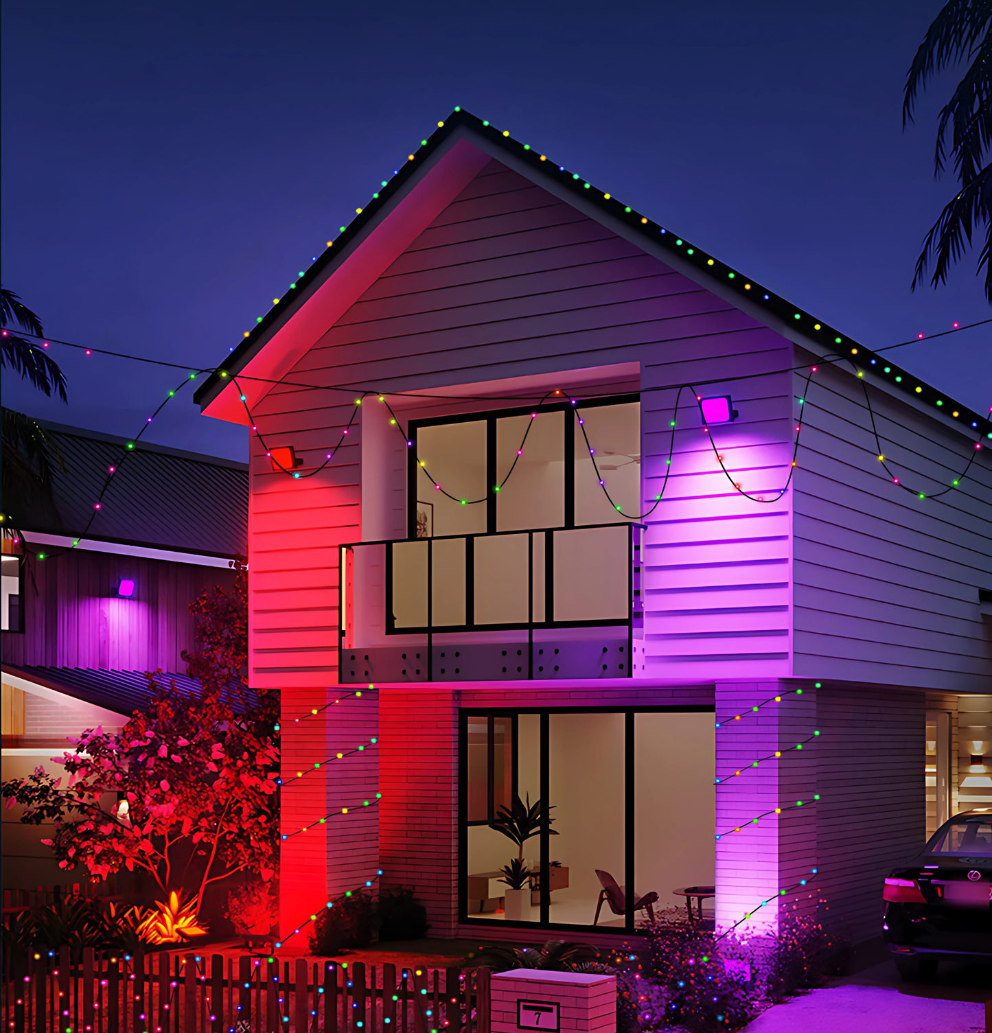 Luzes de Natal Led Arco Íris