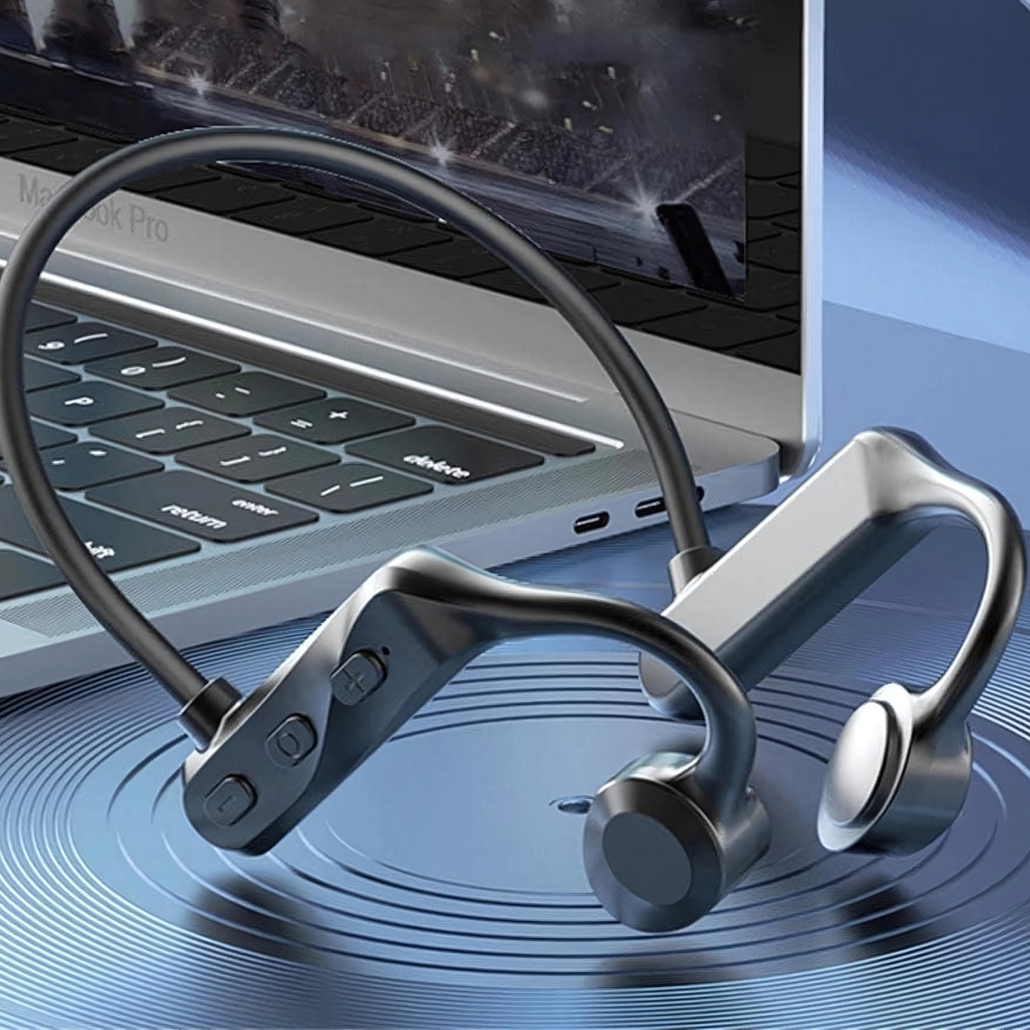Fone sem Fio de Condução Óssea Bone Conduction