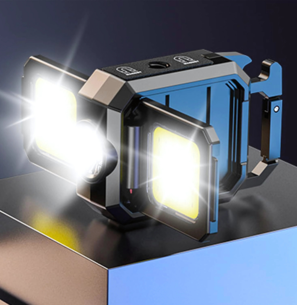 Chaveiro Lanterna Recarregável Duplo Led High Lumens
