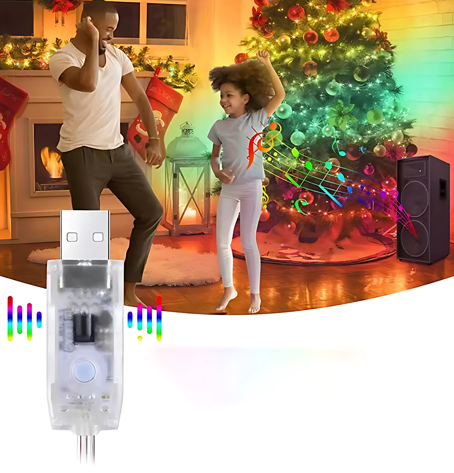 Luzes de Natal Led Arco Íris