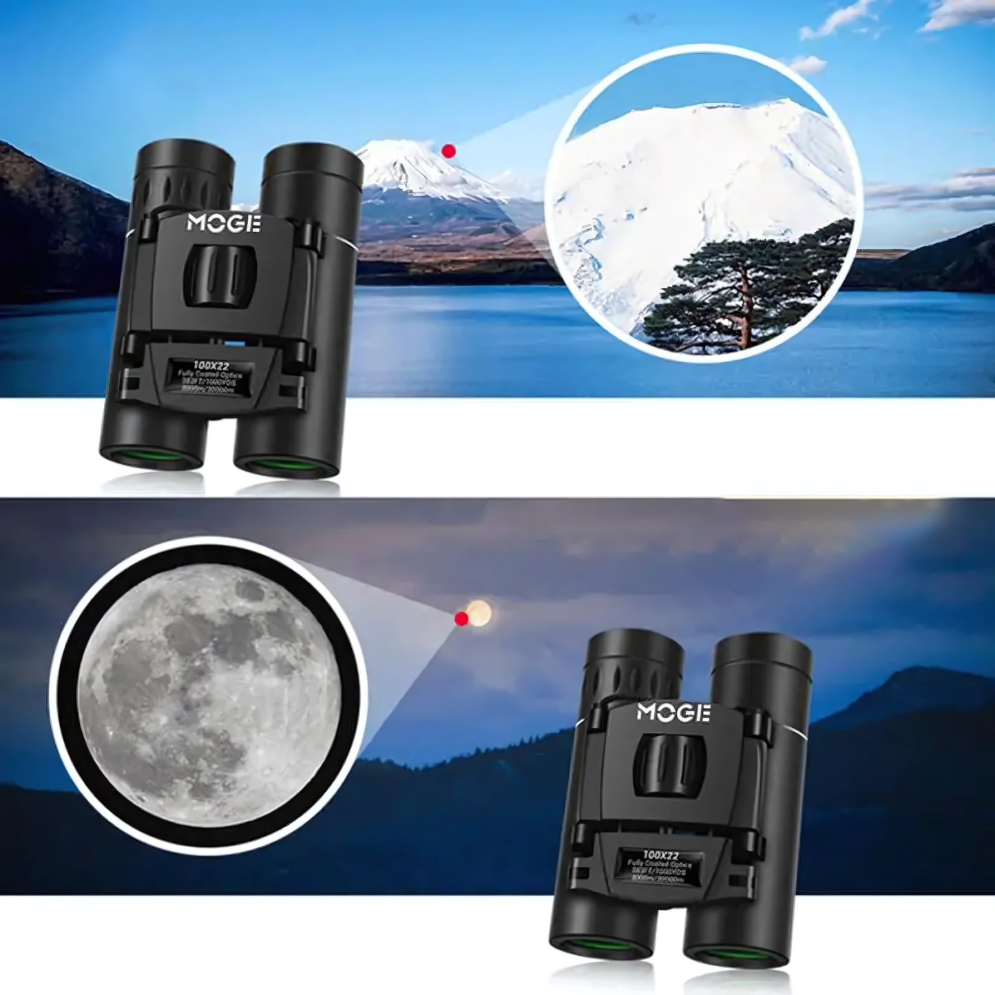 Binóculo MOGE Ultra Vision 30km
