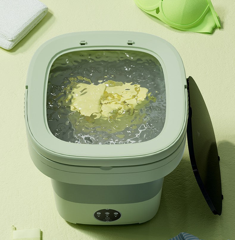 Mini Máquina de Lavar Portátil e Dobrável Washes Easily