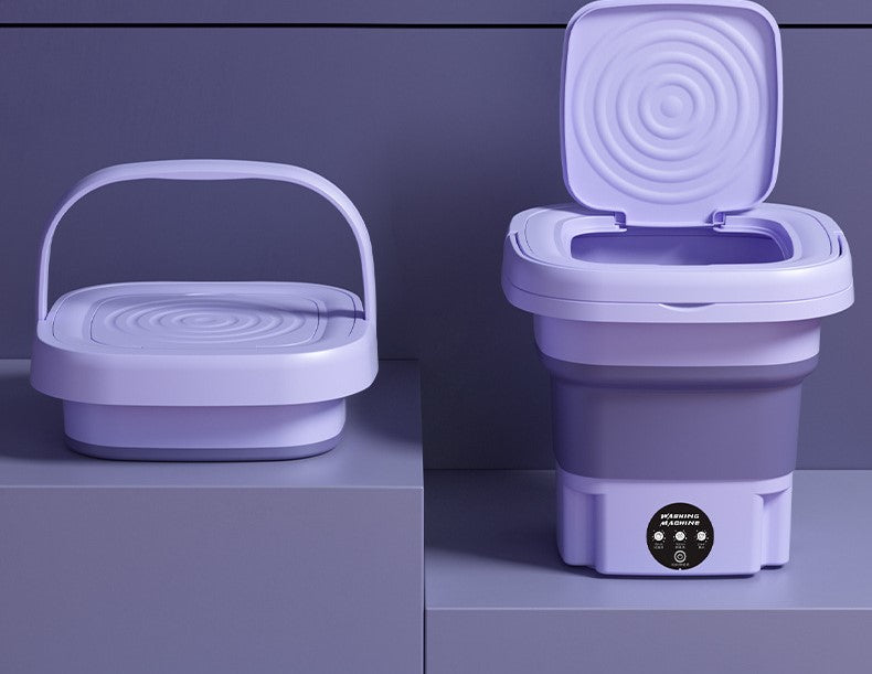 Mini Máquina de Lavar Portátil e Dobrável Washes Easily