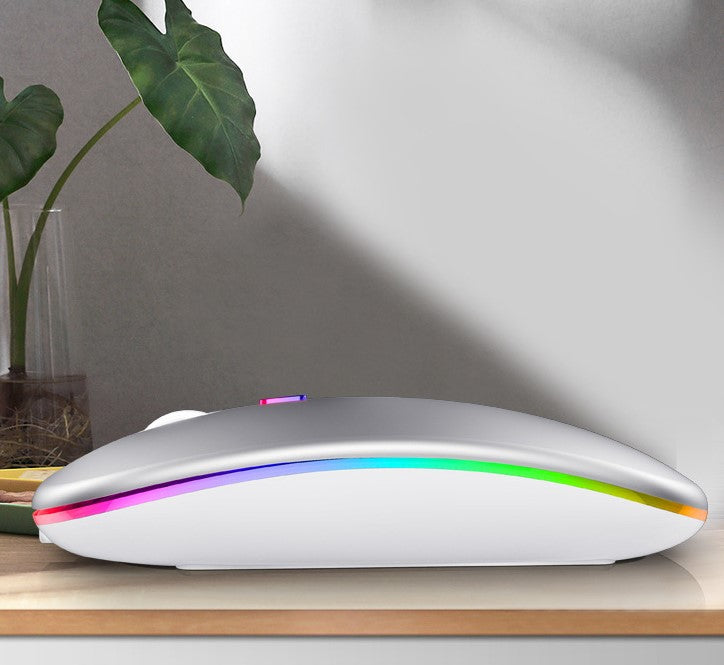 Mouse Sem Fio Wireless Recarregável RGB Gamer 1600dpi