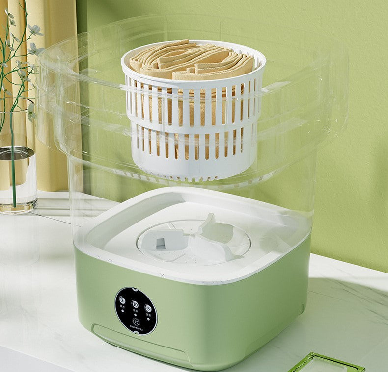 Mini Máquina de Lavar Portátil e Dobrável Washes Easily