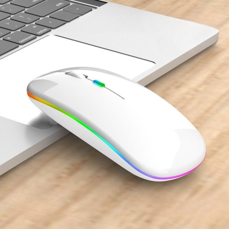 Mouse Sem Fio Wireless Recarregável RGB Gamer 1600dpi