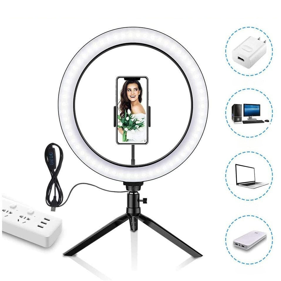 Ring Light Tripé de Mesa Support