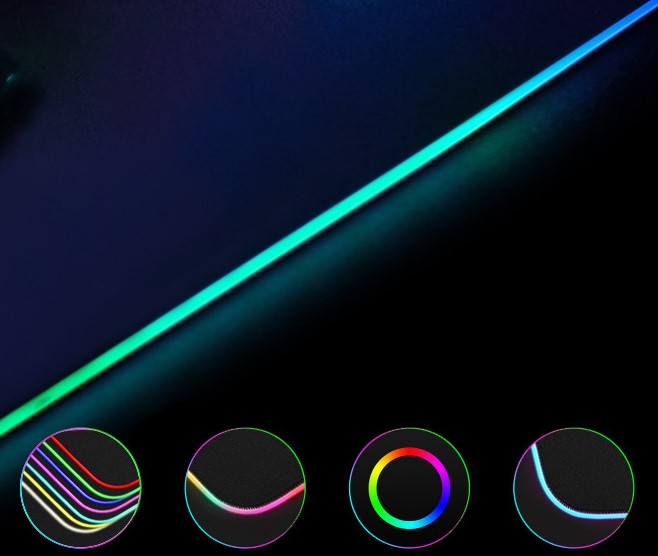 Mouse Pad Gamer com Led Colors