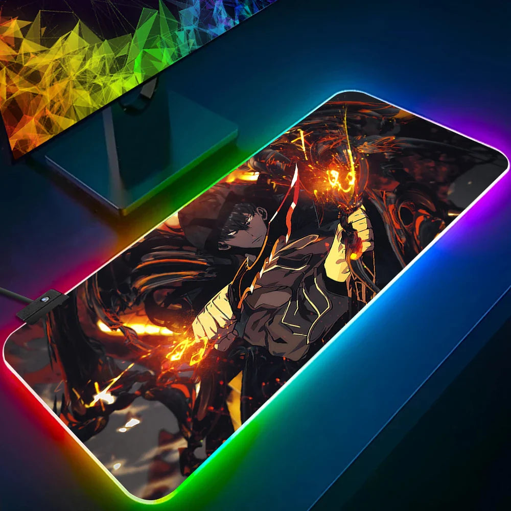 Mouse Pad Gamer com Led Colors