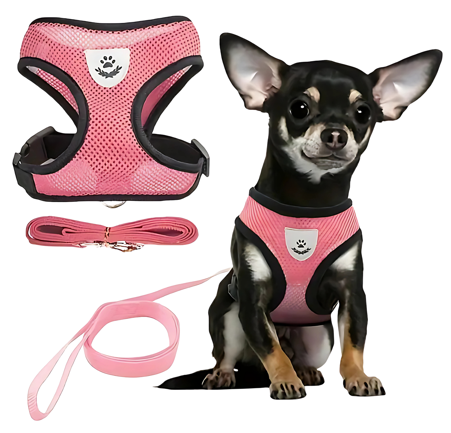 Coleira Peitoral Reflexível Respirável Vest [Compre 1 Leve 2]