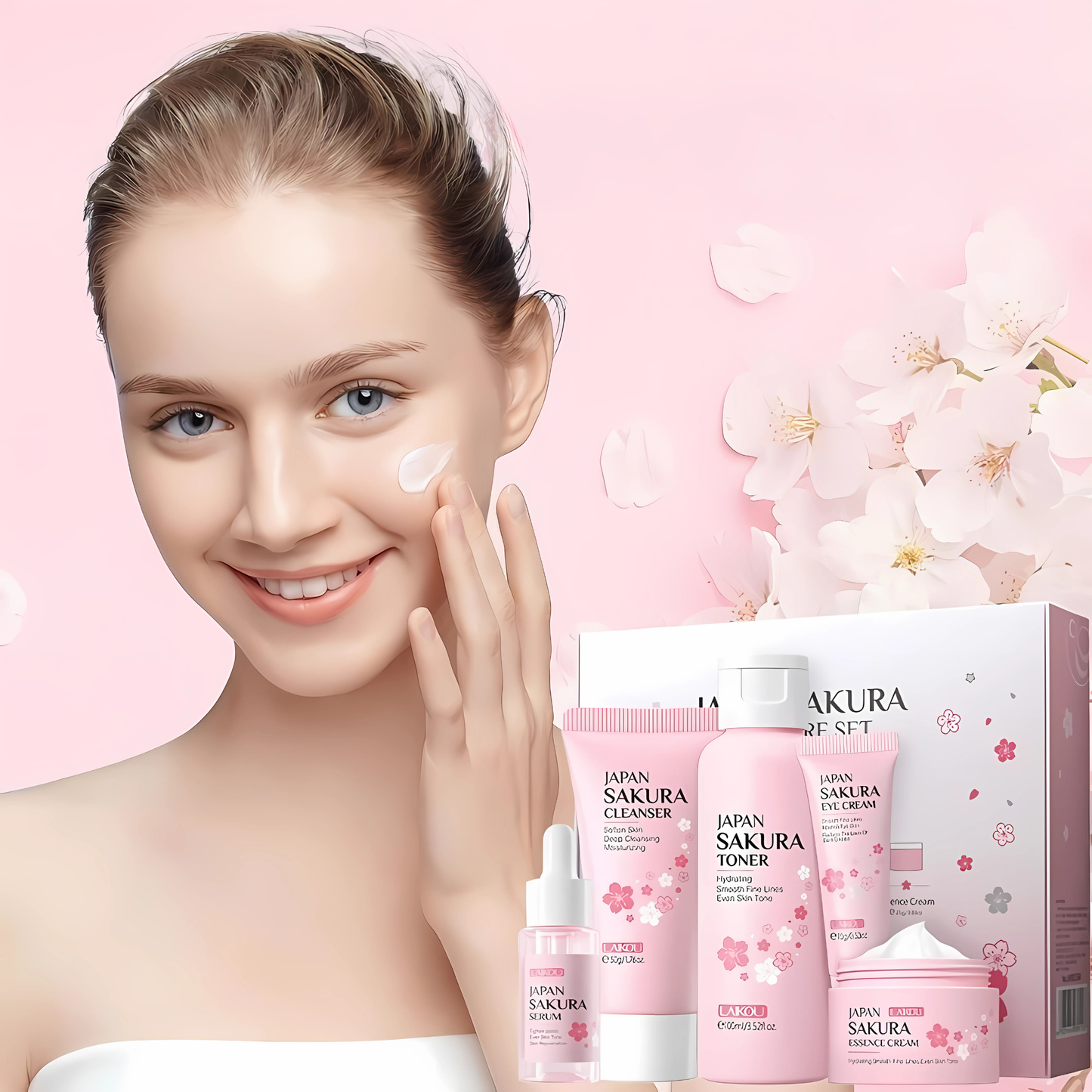 Kit Skin Care Facial Sakura [Kit com 5 Produtos]