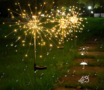 Luzes Solares Fogos de Artifício Fireworks