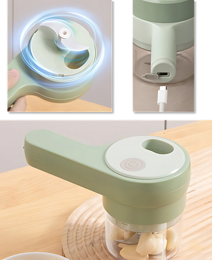 Triturador Elétrico Portátil 6 em 1 Electric Shredder [Grátis Conjunto Com 10 Protetores de Copo]