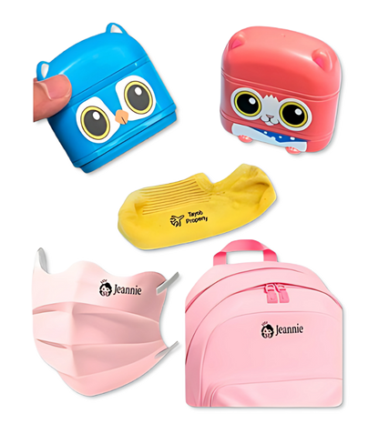 Carimbo Personalizável para Roupas Stamp
