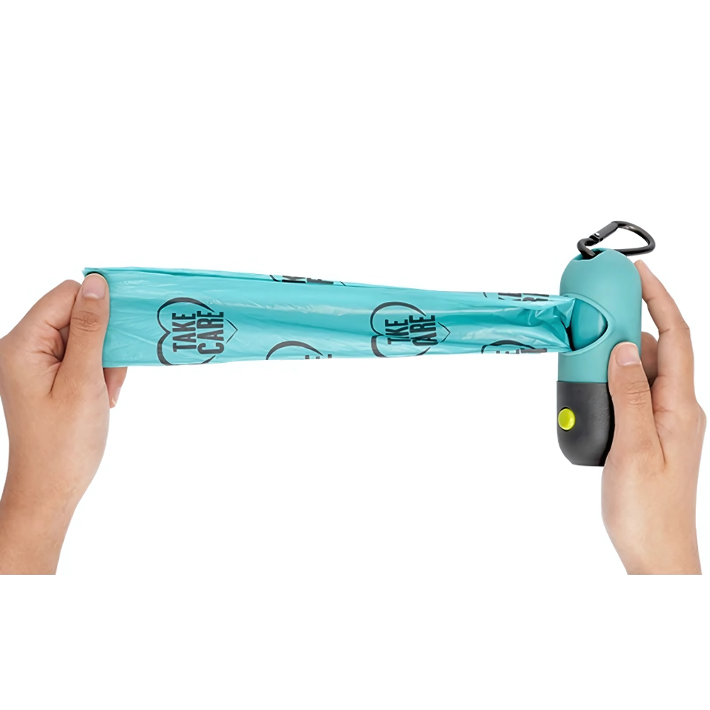 Kit Higiênico 2 Em 1 Cata Caca EcoBag [Com Lanterna Embutida]
