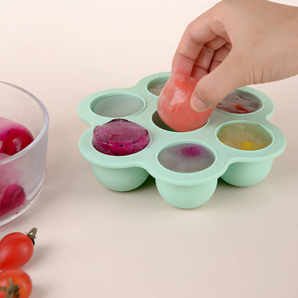 Forma de Silicone para Armazenamento de Alimentos para Bebês