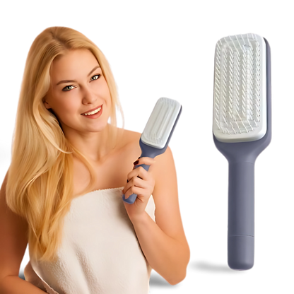 Escova de Cabelo Autolimpante Retátil Massager [Compre 1 e Leve 2]