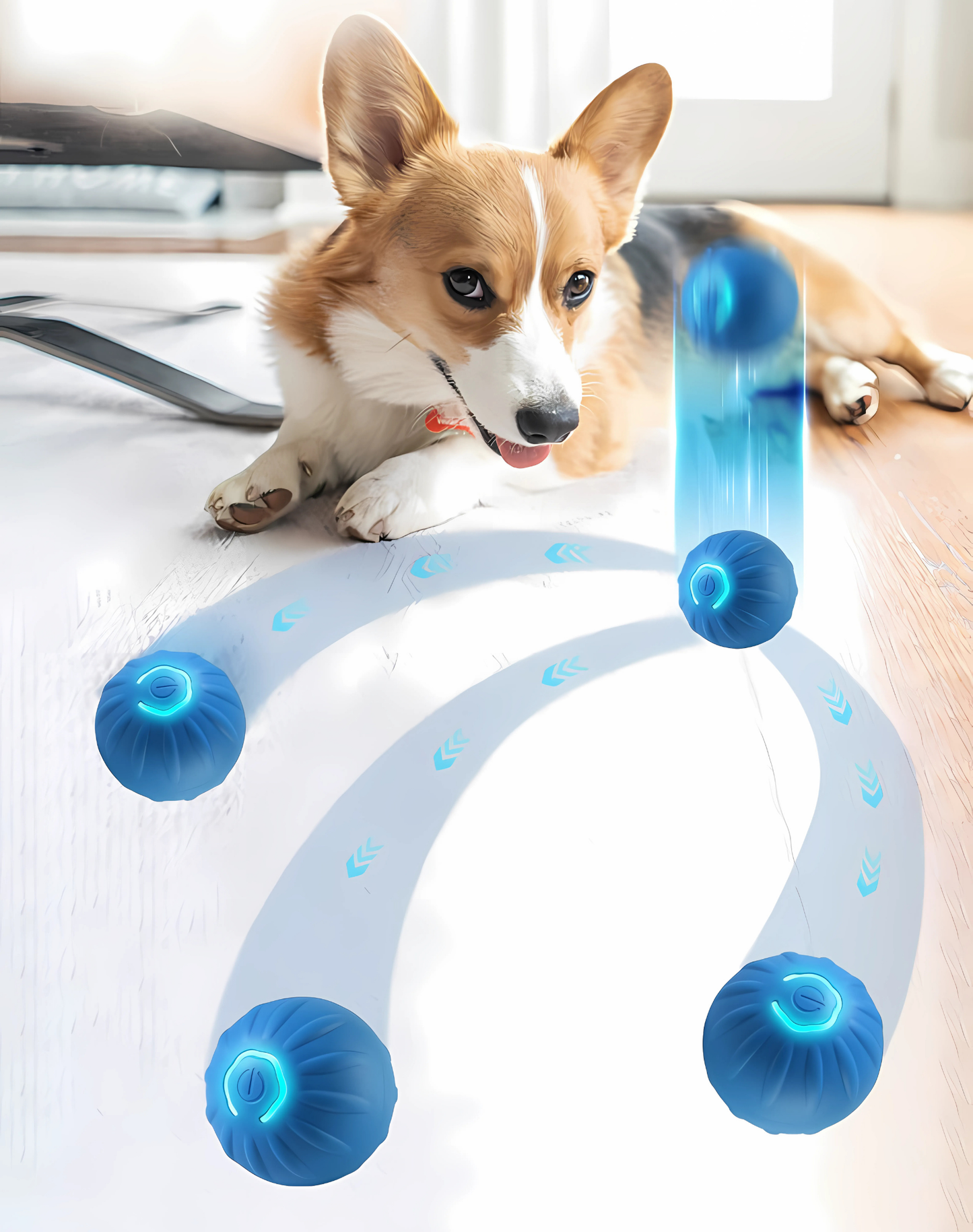 Bola Móvel Inteligente para Pets Jump Ball