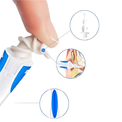 Limpador de Ouvido EarClean [Grátis Kit Com 16 Unidades de Silicone]