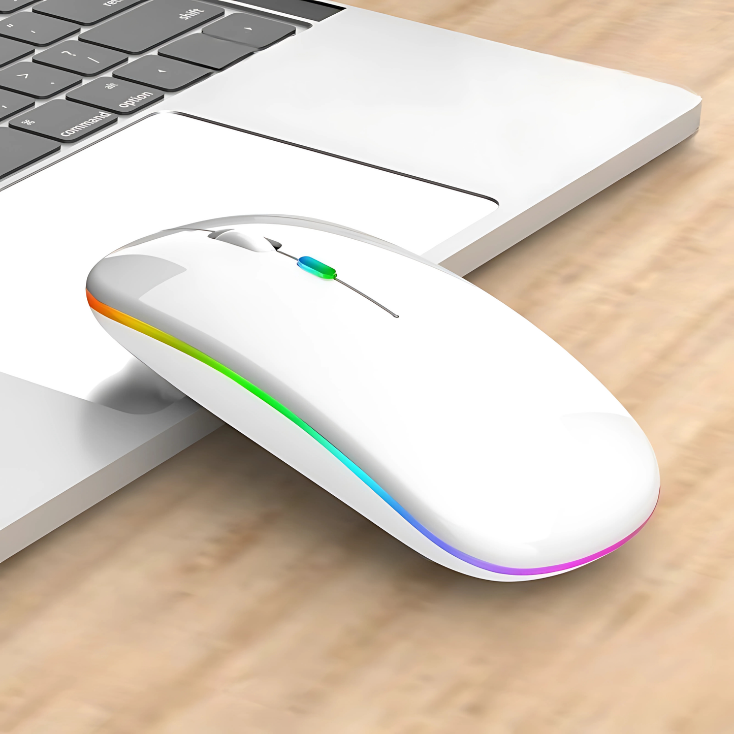 Mouse Sem Fio Wireless Recarregável RGB Gamer 1600dpi