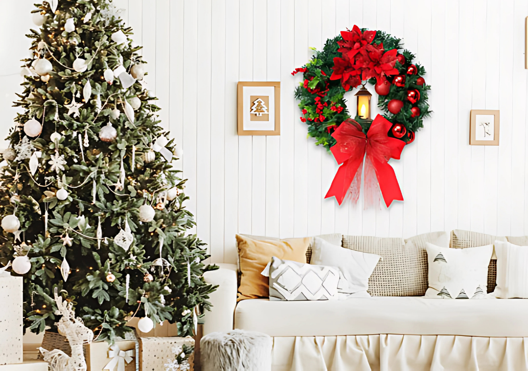Guirlanda Natalina ChristmasGarland  [Diâmetro de 40cm]