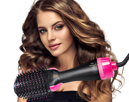 Escova Secadora de Cabelo Perfect Hair 2 Em 1 [Jogo De Escova de Brinde]