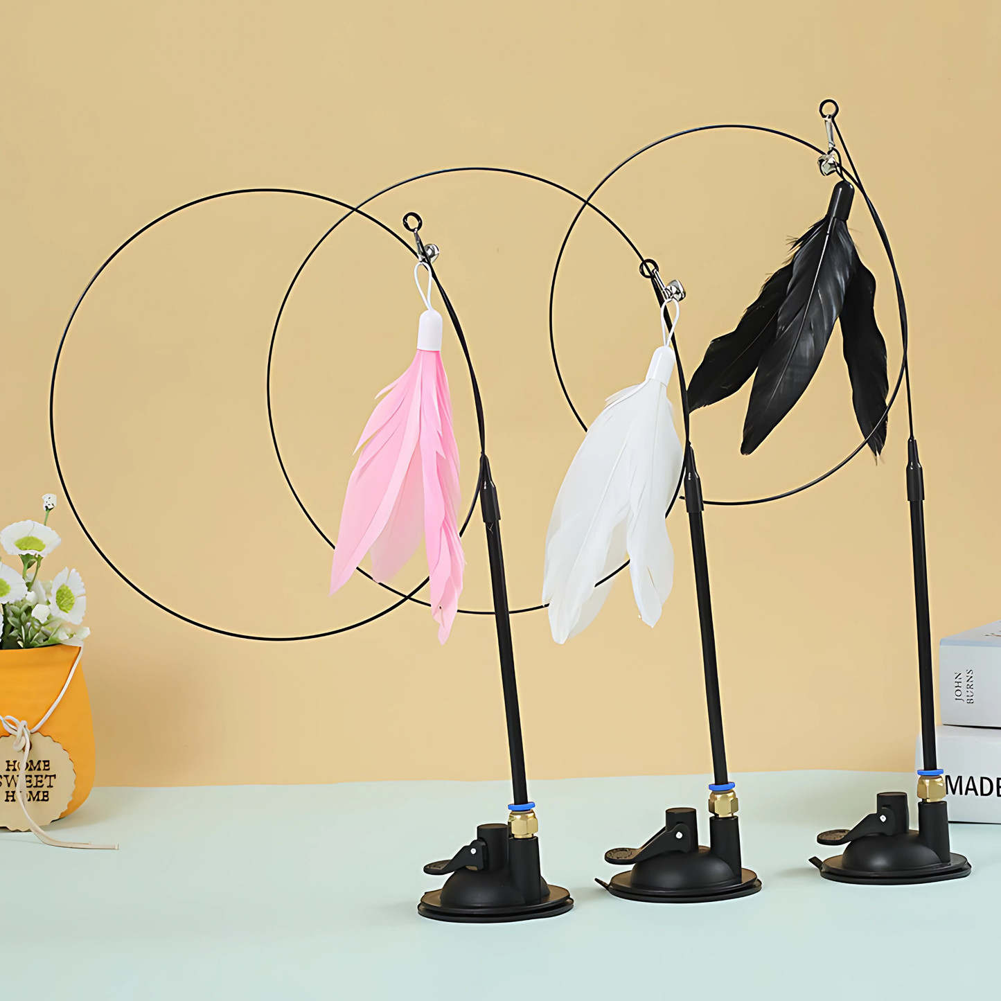 Brinquedo Interativo Pena para Gatos Hands Free [Compre 1 e Leve 2]