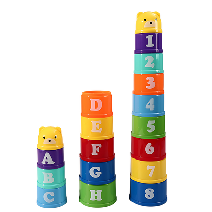 Kit Brinquedo Educativo de Empilhar Kids