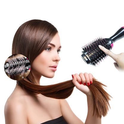 Escova Secadora de Cabelo Perfect Hair 2 Em 1 [Jogo De Escova de Brinde]