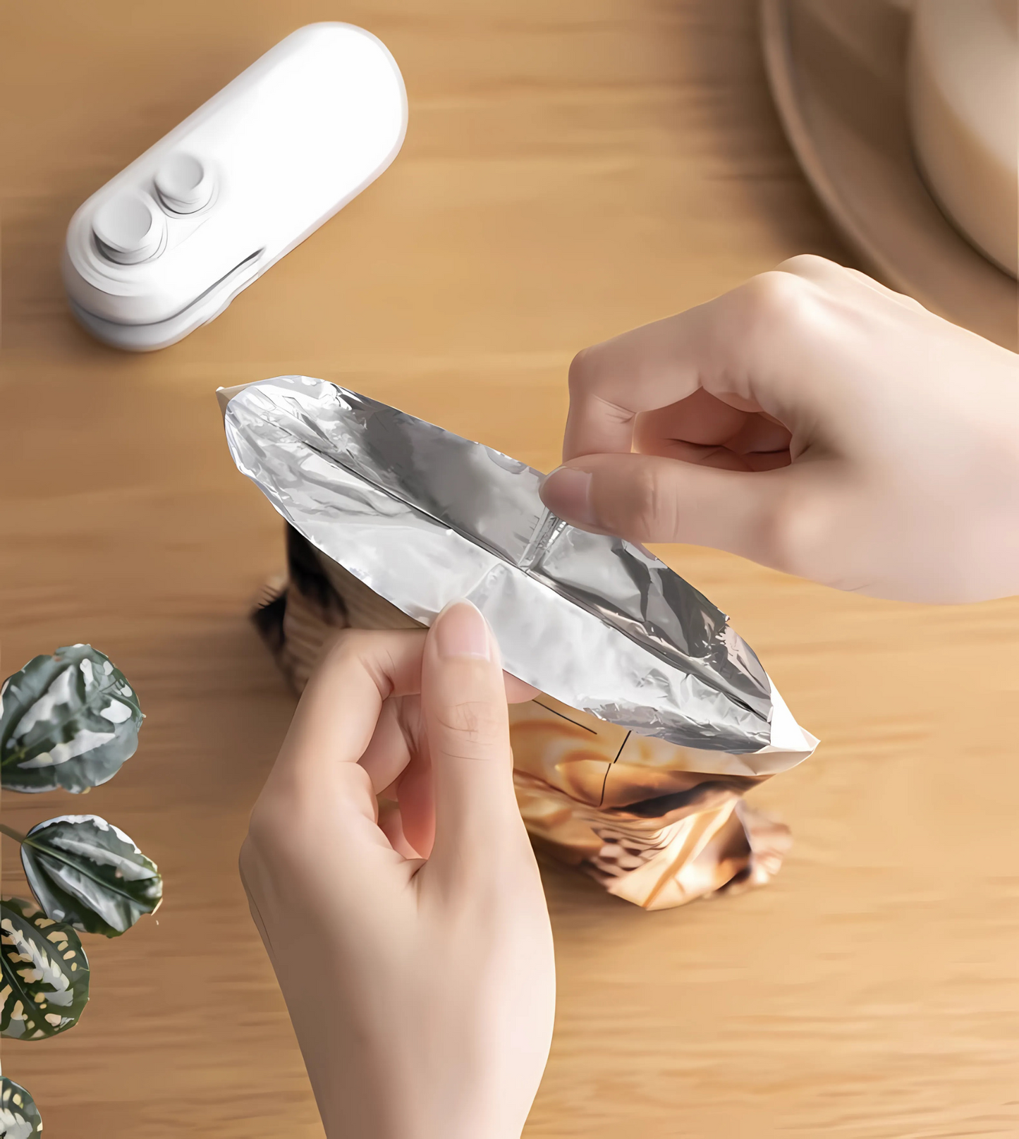 Seladora Portátil 2 em 1 Snacks Sealer [Compre 2 e Leve 3]