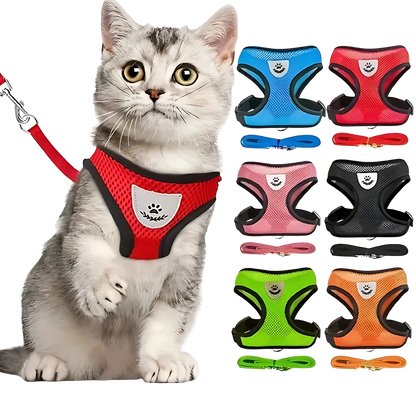 Coleira Peitoral Reflexível Respirável Vest [Compre 1 Leve 2]