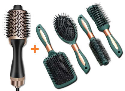 Escova Secadora de Cabelo Perfect Hair 2 Em 1 [Jogo De Escova de Brinde]