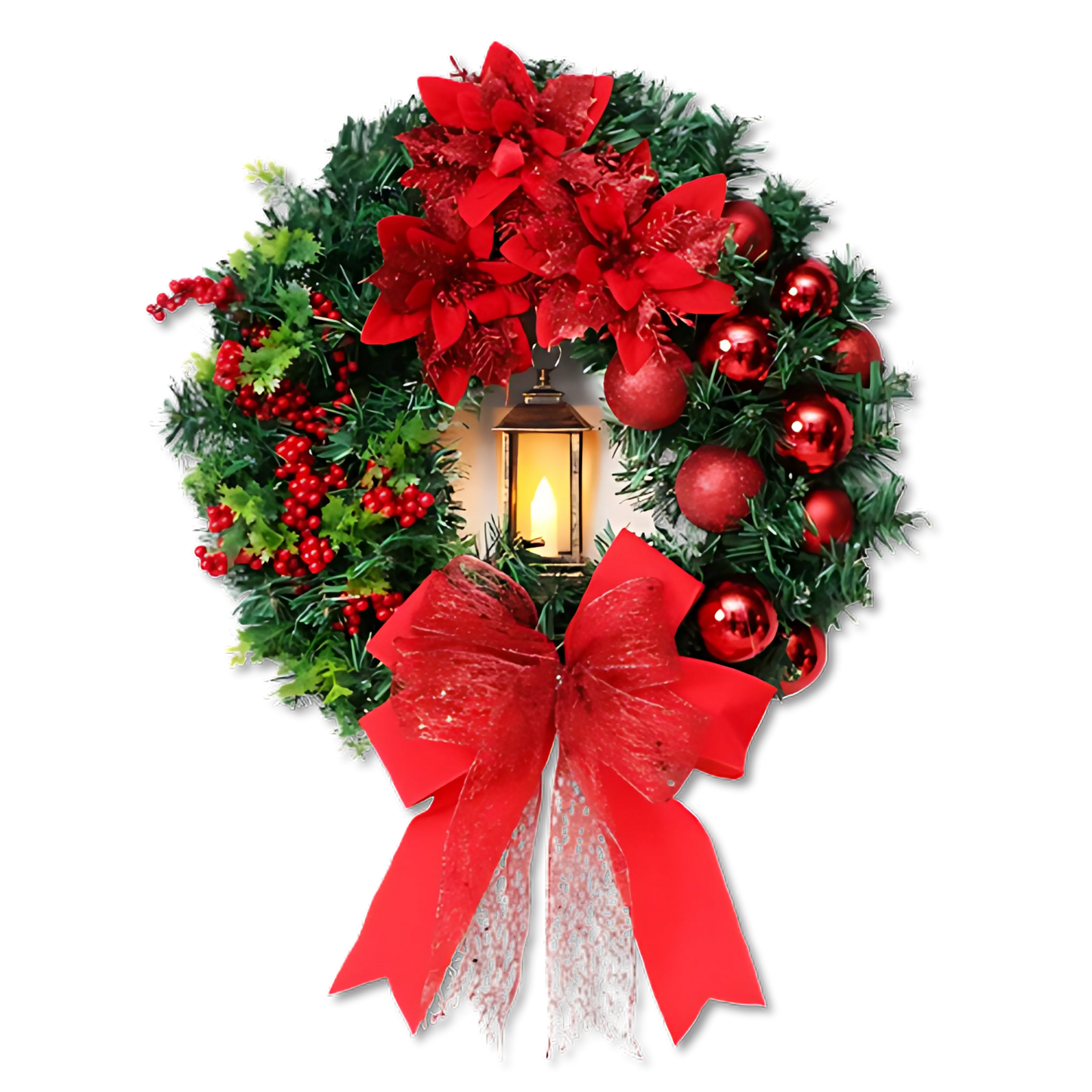 Guirlanda Natalina ChristmasGarland  [Diâmetro de 40cm]