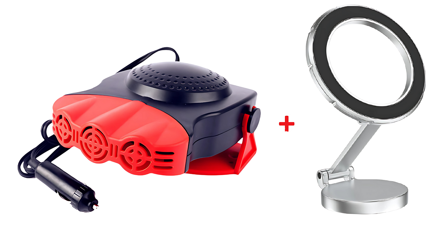 Aquecedor de Carro Hot Air [Birnde Suporte Celular Prata ou Preto]