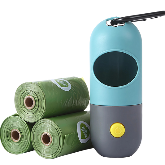 Kit Higiênico 2 Em 1 Cata Caca EcoBag [Com Lanterna Embutida]