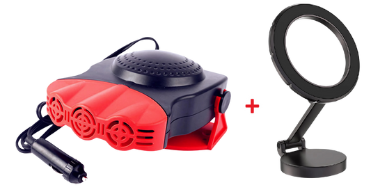 Aquecedor de Carro Hot Air [Birnde Suporte Celular Prata ou Preto]